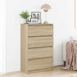  Komoda boja hrasta sonome 60 x 35 x 98,5 cm konstruirano drvo | shoptok.hr