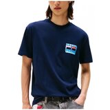 Tommy Jeans Majice s kratkimi rokavi TJM REG DNA FLAG PLAY TE Modra | Shoptok.si