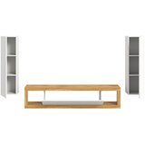 MID.YOU Dnevni Regal Tango, Barva Hrasta, Bela, 3-Delni | Shoptok.si