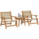  Vrtne stolice s stolom 3 kom Bež Masivno drvo Acacia | shoptok.hr