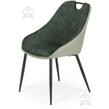 Halmar Jedilniški stol K412 - temno zelena/svetlo zelen