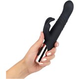 Rosy Gold Rabbit Vibrator with thrusting function - Black | Shoptok.si