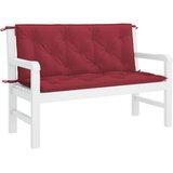  Jastuk za vrtnu klupu boja vina 120x(50+50)x7 cm tkanina Oxford | shoptok.hr