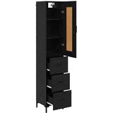  Highboard Crni hrast 34,5 x 34 x 180 cm Konstruirano drvo | shoptok.hr