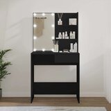  Toaletni stolić s LED svjetlima crni 74 5 x 40 x 141 cm | shoptok.hr