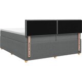  Boxspring krevet s madracem Tamnosiva 200 x 200 cm Tkanina | shoptok.hr
