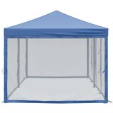 vidaXL zložljiv vrtni šotor s stranicami moder 3x6 m | Shoptok.si