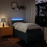 Krevet s oprugama i madracem plavi 100 x 200 cm od tkanine | shoptok.hr