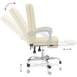  Uredski naslonjač od umjetne kože krem | Eponuda.com