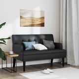  Klupa s naslonom crna 112x65,5x75 cm umjetna koža | shoptok.hr