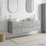 Set namještaja za kupaonicu 3 kom. Siva Sonoma 49,5 x 44,5 x 65,5 cm | Shoptok.si