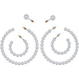 Urban Classics Pearl hoop earrings 3-pack | Shoptok.si