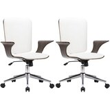  Rotirajuće Uredske Stolice 2 kom. Umjetna koža 69 x 61 x 104 cm | shoptok.hr