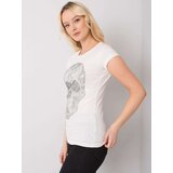 ex moda T-shirt EM-TS-ES-21-532.18-ecru | Shoptok.si