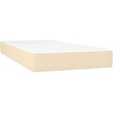  s oprugama i madracem krem 90 x 200 cm od tkanine | shoptok.hr