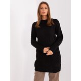 Fashion Hunters Black long oversize sweater with wool | shoptok.hr