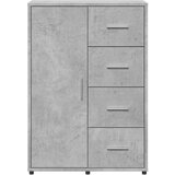 vidaXL Komoda betonsko siva 60x31x84 cm inženirski les | Shoptok.si