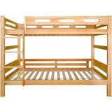 Möbrio Dvonadstropna postelja iz masivnega borovega lesa 90x200 cm - razdelljiva na 2 enojni postelji - naravna, (22060459) | Shoptok.si
