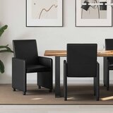  Blagovačke stolice s kotačima 2 pcs Crna 57 x 66 x 94 cm | Eponuda.com