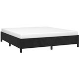  Okvir za krevet bez madraca crni 160x200 cm baršunasti | shoptok.hr