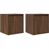  Zidni noćni ormarići 2 kom smeđa boja hrasta 38x34x40 cm | shoptok.hr