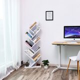 Moderna bijela drvena polica za knjige | shoptok.hr