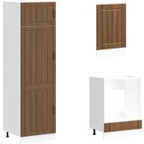  7 kosov kuhinjska omarica Kalmar rjavi hrast inženirski les, (21703806) | Shoptok.si