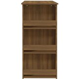 vidaXL Barska miza s policami rjavi hrast 102x50x103,5 cm iverna pl. | Shoptok.si
