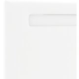 vidaXL Naslon za glavo Preprosta zasnova Čista bela 160 cm Faux usnje | Shoptok.si