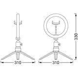 Osram LED Stm stona lampa sa stalkom LED/5,5W/USB 3000-6500K crna | Eponuda.com