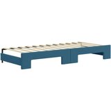 vidaXL dnevni krevet na razvlačenje plavi 80 x 200 cm baršunasti | shoptok.hr
