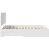  Konstrukcija postelje Bela 140 x 200 cm Konstruiran les, (5000103413) | Shoptok.si