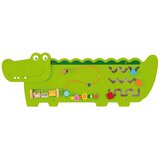 Viga edukativna senzorna manipulativna ploča, drvena, krokodil, FSC Montessori certifikat | shoptok.hr