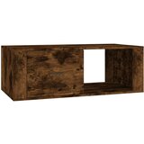 Maison Chic Klubska mizica - kavna mizica - Nizka mizica dimljeni hrast 100x50,5x35 cm inženirski les, (21754297) Cene