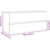 Ormarić za umivaonik boja hrasta sonome 100x38 5x45 cm drveni | shoptok.hr