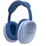 stellar bt headphones with microphone blue