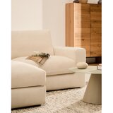 Kave Home Bež kotna sedežna garnitura iz šenilje (levi kot/z ležalnikom) Alea – | Shoptok.si