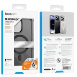 hoco. MagSafe AS3 kompatibilna maska za iPhone 15 Plus crna prozirna | shoptok.hr