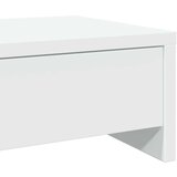  Stalak za monitor s ladicama bijeli 100 x 27 x 15 cm drveni | shoptok.hr