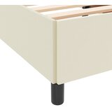  Krevetna konstrukcija s madracem Krema 200 x 200 cm tkanina | shoptok.hr