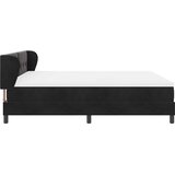  s opruga kutije s uzglavljem Crna 180 x 200 cm Baršun | shoptok.hr