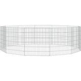  Ograda za životinje s 12 ploča 54 x 60 cm od pocinčanog željeza | shoptok.hr