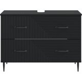  Kupaonski ormarić za sudoper HAARLEM Crna 82 x 41 x 58,5 cm | shoptok.hr