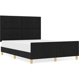  Postelja Črna 140x200 cm Tkanina, (22049827) | Shoptok.si