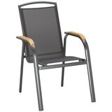 Ambia Garden STOL tikovina aluminij antracit, črna | Shoptok.si