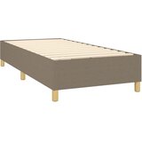  box spring s madracem LED smeđesivi 80 x 200 cm tkanina | shoptok.hr