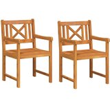  Vanjska klupa 2 pcs Prirodna 56 x 55,5 x 90 cm | shoptok.hr