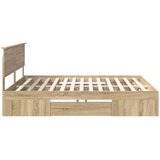  Krevetna konstrukcija s uzglavljem Sonoma hrast 180 x 200 cm | shoptok.hr
