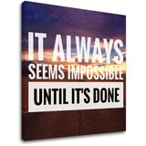  Motivacijska slika na platnu About perseverance_002 (moderne) Cene