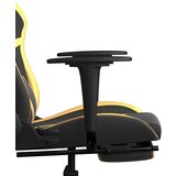  Masažni igralni stol z oporo za noge črno in zlato umetno usnje, (21152328) | Shoptok.si